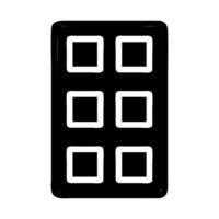 Grid layout icon. Concept of organization, structure, and interface design. vector