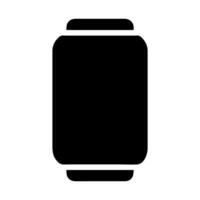 Soda can silhouette icon. Concept of drinking and refreshment. vector