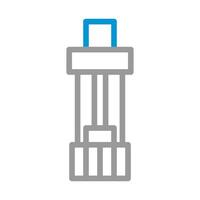Skyscraper building icon. Concept of business, construction, and architecture. vector