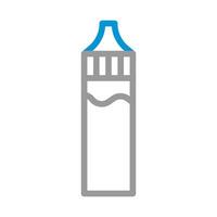 Vape juice bottle icon. Concept of vaping, e cigarette, and alternative smoking. vector