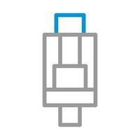 USB Type C connector icon. Concept of technology, connection, and data transfer. vector