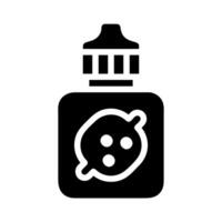 Lemon flavored e liquid in a bottle. Concept of vaping, alternative smoking, and flavor. vector