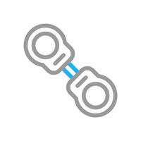Handcuffs icon. Concept of law, justice, and crime. vector