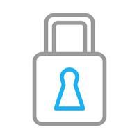 Padlock icon with keyhole. Concept of security, protection, and privacy. vector