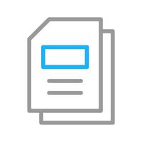 Document icon. Concept of paperwork, business, and office. vector