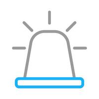 Emergency siren icon. Concept of alarm, alert, and warning. vector