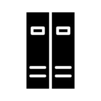 Black and white file folder icon. Concept of organization, storage, and archive. vector