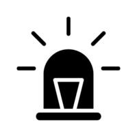 Emergency siren light icon. Concept of alert, danger, and warning. vector