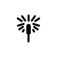 firework party icon solid style element vector