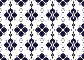 ethnic fabric seamless pattern with decorative flowers, design for cloth, carpet, batik, wallpaper, wrapping etc. vector