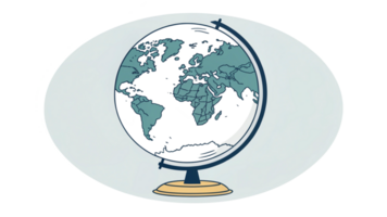 Glitched Globe Digital World, Global Issues, Data Streams png
