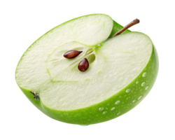 Juicy Green Apple Slice Seeds, Core, Fresh, Crisp, Healthy png