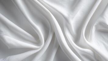 Soft White Fabric with Texture and Creases for Background or DraperySoft White Fabric with Texture and Creases for Background or Drapery. photo