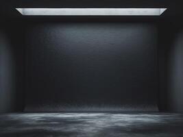 Black Gradient Texture as Backdrop in Empty Dark RoomBlack Gradient Texture as Backdrop in Empty Dark Room. photo