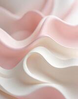 A pink and white abstract background with wavy linesA pink and white abstract background with wavy lines. photo