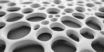 Abstract White Network Structure With Irregular HolesAbstract White Network Structure With Irregular Holes. photo