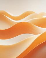 An abstract background with wavy orange and white shapesAn abstract background with wavy orange and white shapes. photo