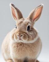 Cuddly Rabbit A adorable rabbit with a twitching nose floppy ear photo