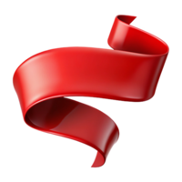 3D Flowing Ribbon with Smooth Texture png