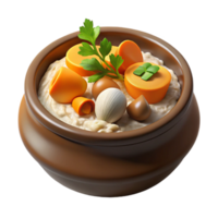 Rich Beef Stew in a Rustic Bowl png