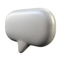 Minimalistic 3D Speech Bubble Icon png