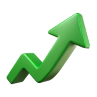 Realistic arrow icon with sharp edges and vibrant color. png