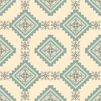 Green Geometric Pattern in Tribal and Boho Style for Wallpaper and Fabric Design vector