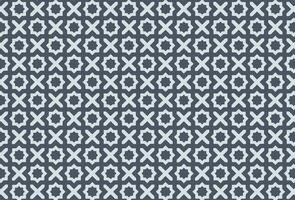 Geometric arabic grey color design pattern vector
