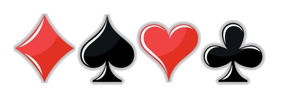 The set of Symbols a playing cards. vector