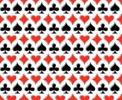 A background with symbols of playing cards. vector