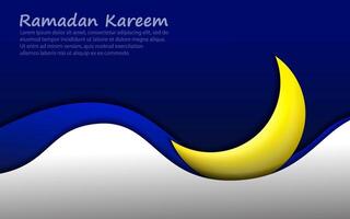 Ramadan kareem background flat design. vector