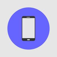 Smartphone with a blank screen vector