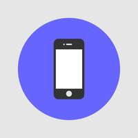 Smartphone with a blank screen illustration design vector