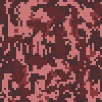 Digital camouflage pattern seamless background. Classic military clothing style. Masking army camo, repeat print for Wallpapers or prints on fabric. Red colors texture vector