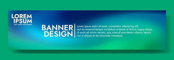 Abstract background with a vibrant emerald green and blue gradient vector