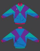 jacket apparel design colorful vector