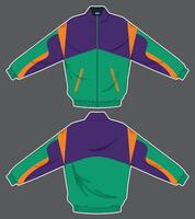 isolated design of jacket template vector