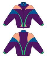 modern design jacket using colorful design and shapes vector