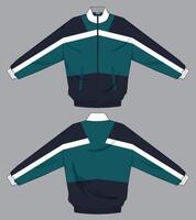 track varsity apparel jacket template vector
