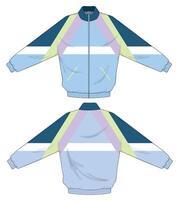 jacket with pastel color combination template design vector