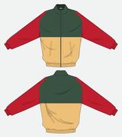 Simple jacket design template mock up vector