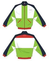 Retro style design jacket template vector