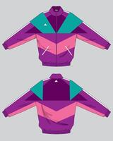 modern colorful jacket design template vector