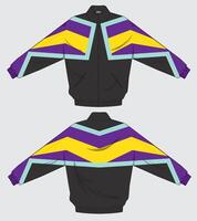 unique jacket design template different view vector