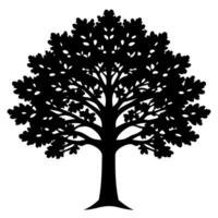 Elegant tree silhouette art perfect for nature-themed designs vector