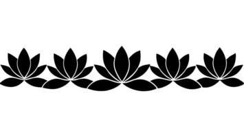 Lotus-inspired repeating pattern perfect for decorative projects vector