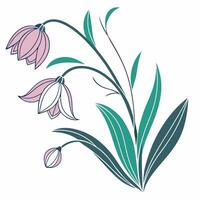 Stylish and simple art perfect for modern decor and projects vector