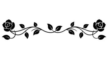 Ornate floral outline ideal for simple and modern design vector