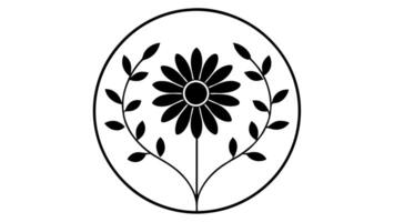 Elegant circular floral artwork with decorative flower patterns vector