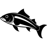 Elegant Silhouette of a Mahi Mahi Fish for Designs vector